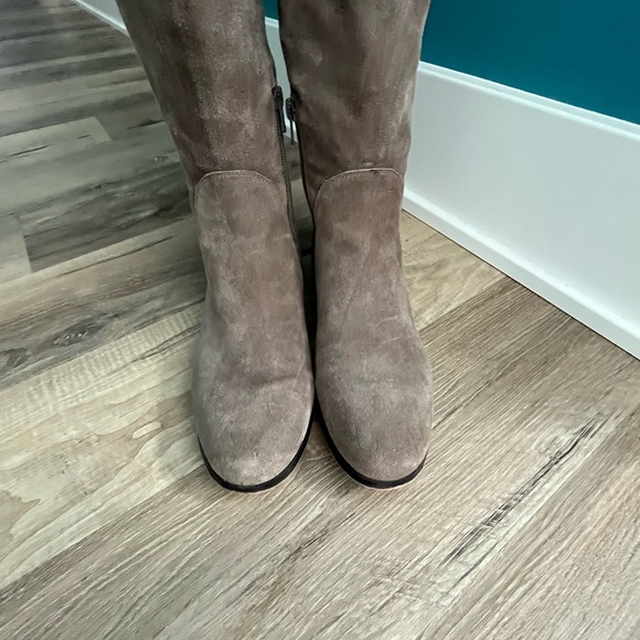 CORSO COMO Suede Grey Over the Knee Boots - Picture 4 of 8